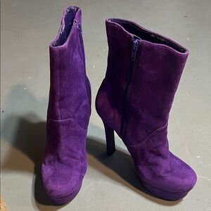 Jessica Simpson Purple Suede Women's Boots